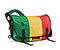 ballistic nylon emerald / reso yellow / bixi red