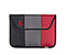ballistic nylon black / gunmetal / rev red