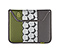 ballistic nylon algae green / polybond gunmetal w/ cement hex screenprint / ballistic nylon gunmetal