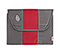 ballistic nylon rev red / gunmetal