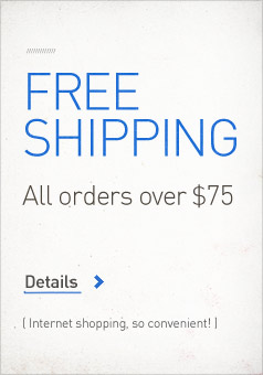 Free Shipping on all orders over $75.