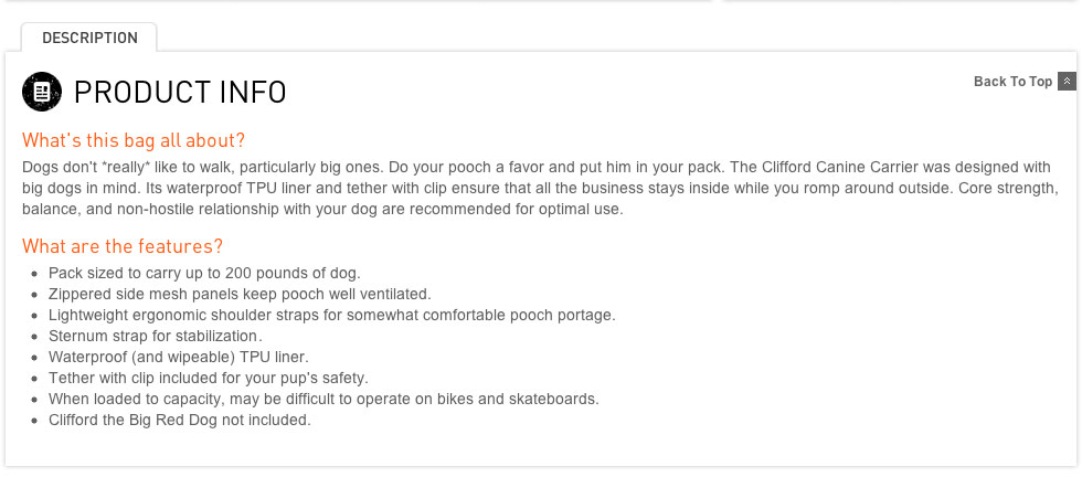 Product Info