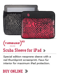 (TIMBUK2)RED Thumbprint Scuba Sleeve