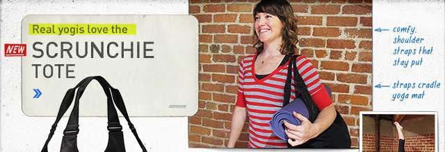 Scrunchie Tote. A Yogi Companion.